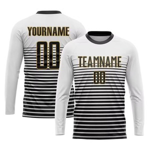 Camiseta de Fútbol de Manga Larga, Clásica, Vintage, con Insignia Bordada Personalizada, Uniforme de Equipo para la Temporada de Invierno - Product Image 3