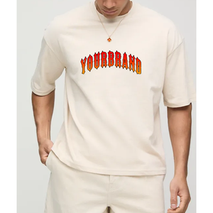 เสื้อยืดแขนสั้นลำลอง 280 แกรม ทรงโอเวอร์ไซส์ ผ้าฝ้าย 100% สั่งทำได้ ขายส่ง เสื้อยืดกีฬาพิมพ์ลายสำหรับผู้ชาย - Product Image 3