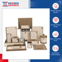 Organisateur de bureau professionnel de qualité supérieure, accessoires de bureau en cuir PU écologique, ensemble de bureau personnalisable Nexgen, best-seller