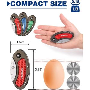 Set di 3 Coltelli Pieghevoli Multiuso con Cambio Rapido della Lama e 10 Lame Extra, Meccanismo di Blocco Posteriore - Product Image 2