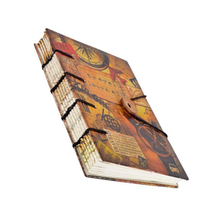 Diario de Viajes de Aventura |   Cuaderno Vintage con Mapa y Brújula |   Diario impreso de tapa dura |   200 Páginas Blancas |   7x5 - Product Image 2