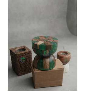 Quemador de Incienso y Difusor de Aromaterapia de Resina Epoxi con Forma de Sándalo, Duradero, Personalizable, Temática Religiosa, Decoración para el Hogar - Product Image 1