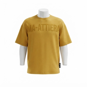 Men's Oversized T Shirt Crew Neck Short Sleeve Casual Streetwear Cotton <b>Tshirt</b> Tonal Chest Letter Print Relaxed Fit - Product Image 3