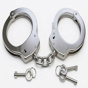 <b>Security</b> Department Silver Colour Double Locking System Chain Other Handcuffs Polished Restraint <b>Equipment</b> Phoenix Manufacturer - Product Image 1