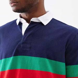 Chemise de rugby à manches longues pour homme, imprimée par sublimation personnalisée, 100% coton, durable, respirante, séchage rapide, antibactérienne, écologique - Product Image 3