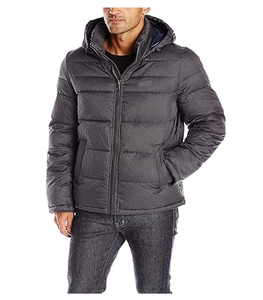 Blouson d'hiver matelassé personnalisé pour homme, en coton, épais et chaud, en toile, grandes tailles, avec patchwork et impression personnalisée - Product Image 1