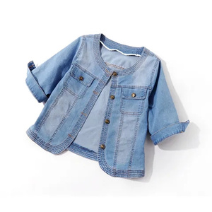 Veste en jean pour femme style chinois, collection Printemps 2026, coupe classique, décontractée, rétro, vintage, délavée, respirante, tissée, vêtement d'extérieur - Product Image 2
