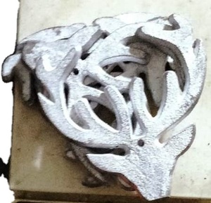 Latest Christmas Decor Products like Reindeer in Raw Aluminium Hanging used as <b>Ornaments</b> in Christmas Tree & Home Decoration - Product Image 1