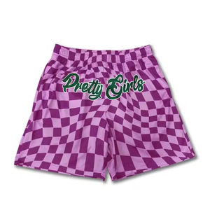 Shorts de basketball respirants pour hommes, coupe ajustée, en mesh, imprimés par sublimation intégrale, personnalisables, séchage rapide, grandes tailles - Product Image 3