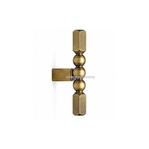Minimalist T-Shaped Cabinet Handle <b>Knob</b> Brass <b>Black</b> Furniture Pulls - Product Image 3
