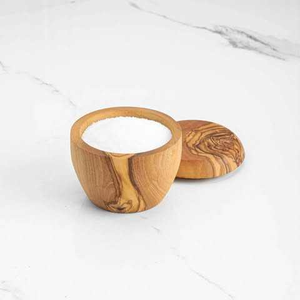 Pot à sucre élégant en bois naturel fait main, style rustique, pour herbes et épices, par blossom craft india - Product Image 1