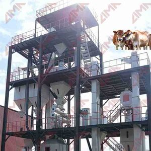 Gà thức ăn dây chuyền sản xuất chìa khóa trao tay với máy xay Mixer pelletizer mát máy đóng gói tất cả các động vật thức ăn Mill trong Sri Lanka - Product Image 1