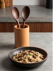 Mango and Acacia Wood Spoon Set Perfect Kitchenware And <b>Dining</b> Walnut Colour Food Safe For Home Use - Product Image 5