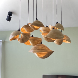 Natural <b>Bamboo</b> Rattan Lampshade Handwoven Ceiling Lamp Shade for Living Room Resort <b>Lighting</b> Wholesale Supplier - Product Image 1
