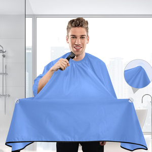Cape de coiffure professionnelle en polyester, résistante à l'eau, avec fermeture à pression réglable, réutilisable, pour salon de coiffure - Product Image 5