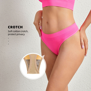 กางเกงในทีแบ็คผู้หญิงสีพื้นเอวต่ำเซ็กซี่ไร้รอยต่อ ยืดหยุ่น ใส่สบาย รุ่นใหม่ขายดีปี 2026 - Product Image 1