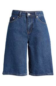 Shorts de Mezclilla para Hombre, Corte Holgado, Cintura Media, Pierna Ancha, Estilo Casual, Bermuda, para Verano - Product Image 6