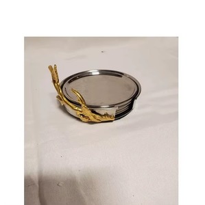 High Quality coaster and Best Piece Metal Trivet Drink Coaster for Living and Dining <b>Table</b> <b>Protector</b> By Indian Wholesaler - Product Image 3