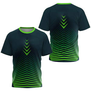 T-shirts pour hommes de haute qualité, col rond, manches courtes, séchage rapide, imprimés par sublimation, coupe décontractée, tissu tricoté - Product Image 3