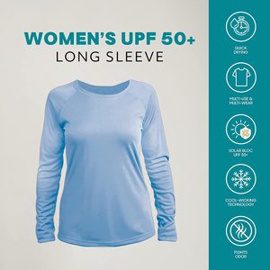 เสื้อแขนยาวระบายอากาศดีไซน์พิเศษสำหรับกิจกรรมกลางแจ้ง แห้งเร็ว ป้องกันแสงแดด UV SPF UPF 50+ แบบซับลิเมชั่น - Product Image 3