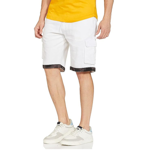 Pantalones Cortos Casuales para Hombre, Cintura Media, con Logotipo Personalizable, Ecológicos, Transpirables, de Algodón, Fabricados en Fábrica, Diseño Sólido - Product Image 3