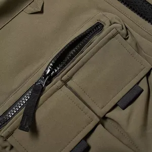 Chaleco de Trabajo Transpirable de Lona para Hombre, Cierre de Cremallera, Múltiples Bolsillos, Color Sólido, Estilo Primavera - Product Image 6