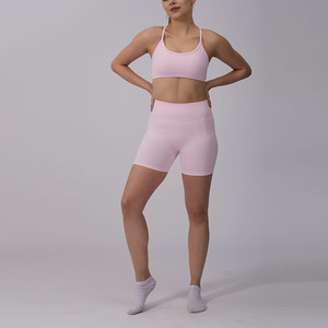 Conjuntos Deportivos Personalizables para Mujer, Conjunto de Shorts de Yoga Blancos, Conjunto de Yoga de 2 Piezas, Conjunto Deportivo para Entrenamiento Físico - Product Image 3