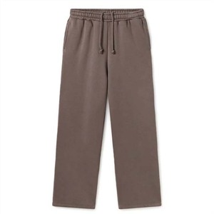 Pantalon de survêtement en coton pour homme, taille élastique avec cordon de serrage, poches latérales, décontracté, automne, mi-lourd, tricoté, uni, respirant - Product Image 3
