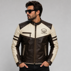 Men's Genuine Premium Cowhide Leather Motorbike <b>Jacket</b> Top Leather Black Vintage <b>Jacket</b> Men's Biker Slim Fit Motorcycle <b>Jackets</b> - Product Image 1