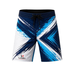 Custom <b>Men</b>’s Abstract Geometric Print Board Shorts Quick Dry Surf Swim <b>Trunks</b> 4-Way Stretch Beachwear Summer Water Sports Shorts - Product Image 2