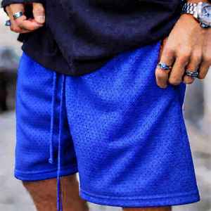 Shorts de basketball imprimés par transfert thermique, en toile épaisse 100 % polyester, pour homme et unisexe, entrejambe de 5 pouces, personnalisables, pour l'été - Product Image 1