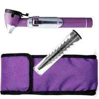 Purple Otoscope With Speculum Set And Carry Case For ENT Examination