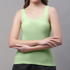 Débardeur en Spandex uni écologique pour femmes, respirant, en polyester, sans manches, décontracté, pour l'été - Product Image 6