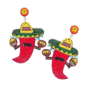 CRYSTAL CRAFT Handmade Custom Stylish Beaded Earrings for Women Full Customization Fashion Accessories Hot Selling Products - Product Image 1