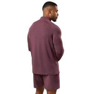 <b>Mens</b> Seamless Quarter Zip Athletic <b>Pullover</b> Long Sleeve Performance Training Top Breathable Gym Running Sports Activewear Shirt - Product Image 6