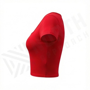 Camiseta Corta de Manga Corta para Mujer, Hecha de Tela de Algodón, Camisetas Elegantes de Boutique, Ropa Deportiva de Moda, Ropa de Gimnasio - Product Image 3