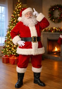 Adult <b>Santa</b> Claus Costume, Classic <b>Santa</b> <b>Suit</b>, Christmas Costume for Men, Holiday Party Outfit - Product Image 1