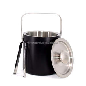 Cubo de Hielo de Acero Inoxidable Martillado Ecológico de 10L Personalizado al por Mayor para Camping, Bar, Restaurante, Enfriador de Botellas de Vino - Product Image 2