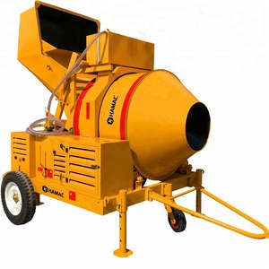 Bétonnière à tambour de 500L avec moteur diesel pour chantier de construction - Product Image 1