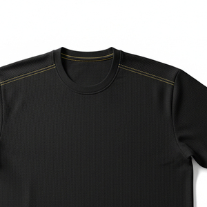 Custom Logo Men’s Gym T-Shirt Dry Fit Breathable Compression Shirt Performance <b>Athletic</b> Training Wear Wholesale Workout Tee - Product Image 3