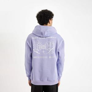 Meilleure vente pull-over surdimensionné d'hiver pour hommes, sweat à capuche en coton mélangé de haute qualité, épaules tombantes, écran personnalisable, teint uni - Product Image 6