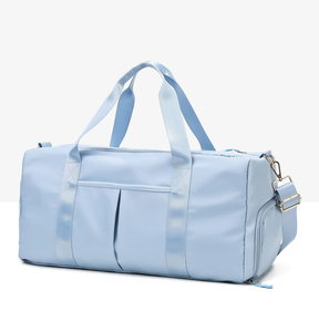 Bolsas de lona de nailon personalizadas de alta calidad, impermeables, portátiles, para equipo deportivo, de color sólido, transpirables, para viajes y gimnasio. - Product Image 5