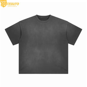 Camiseta Personalizada de Corte Cuadrado, 100% Algodón de Alto Gramaje |   Camiseta Extra Grande Estilo Vintage con Lavado Ácido |    Camiseta Blanca con Hombros Caídos para Hombre - Product Image 6