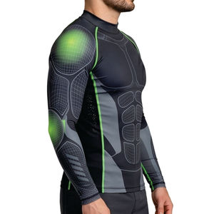 T-shirt de compression pour homme, anti-transpiration, sous-vêtement de sport pour la gym, la course à pied, l'entraînement et les activités sportives - Product Image 3