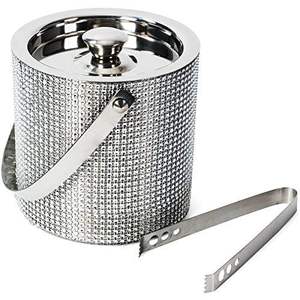 Elegante Cubitera Decorativa de Metal para Enfriar Champaña, Vino y Cerveza con Asa Resistente, Ideal para el Hogar o Bar - Product Image 2