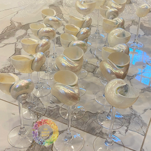Trendy 2026 <b>Light</b> Luxury Conch <b>Shell</b> Champagne Flute Glass Household Drinking Set Home Bar Decor Wedding Gift - Product Image 6