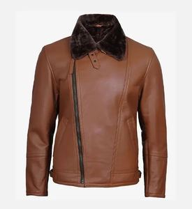 Veste en cuir pour homme la plus vendue, vente en gros, style moto, vêtements décontractés, fournisseur de mode, meilleur prix - Product Image 6