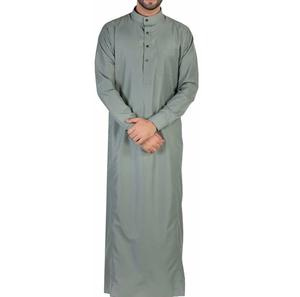Túnica Tradicional Musulmana para Hombre, Transpirable y Modesta, Estilo Árabe Dubai, Manga Larga, Algodón y Poliéster, Tallas Grandes, para Oración e Hajj - Product Image 1