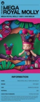POPMART MEGA ROYAL MOLLY 1000% HAN MEILIN Оригинальные аниме-фигурки, коллекционные куклы для дома, декор, сюрприз-боксы-сюрпризы