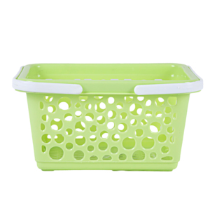 PP Plastic Rectangle Food <b>Storage</b> <b>Basket</b> with Fruit Holder for Kitchen Organization - Product Image 3